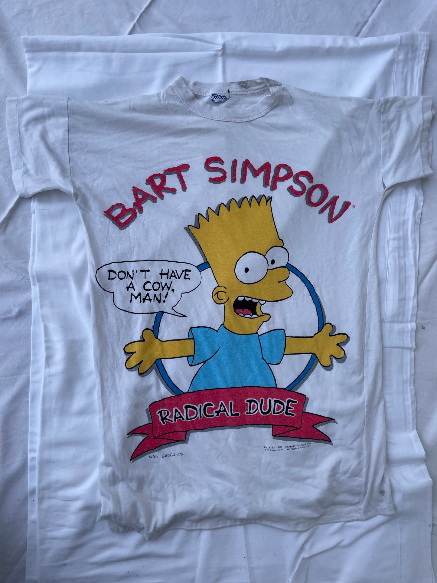 T-shirt à manches courtes Bart Simpson Vintage