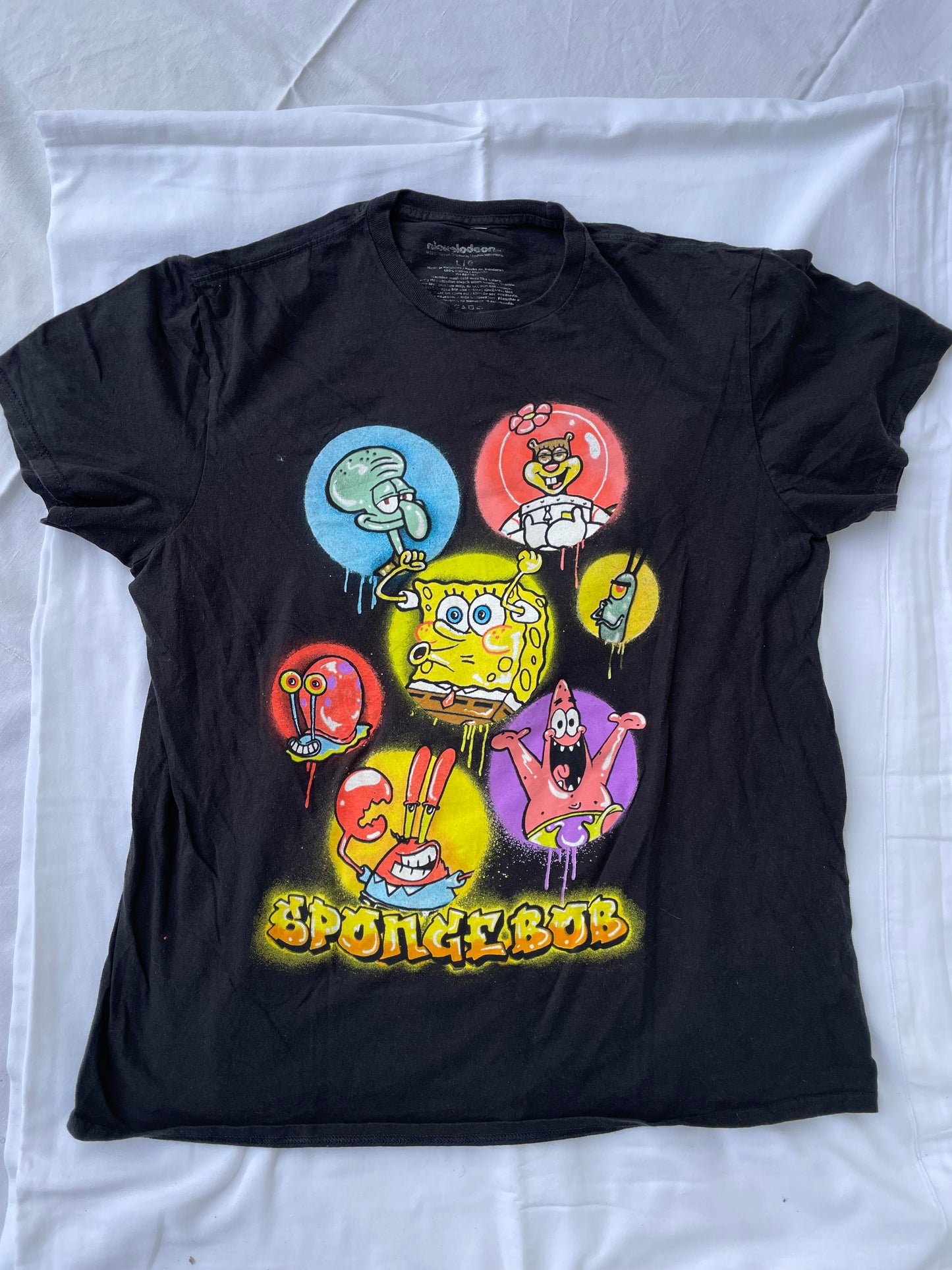 T-shirt à manches courtes Bob l'éponge Vintage